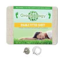 Earthing Double Bed Fitted Sheet Kit