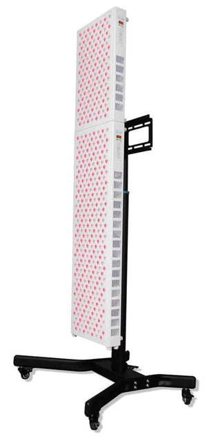 BBL2228335 Red light therapy panel on stand.