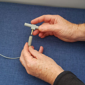 GRS-3 connector being assembled