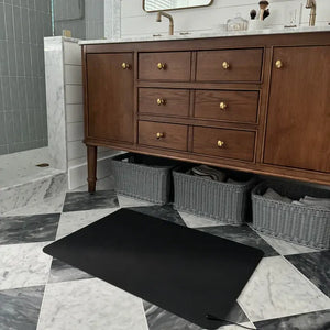 Black MATFL_4 bathroom floor mat