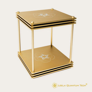 Quantum Infinity Bloc - Gold Geometric Object