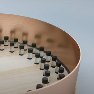 Circular display with vials