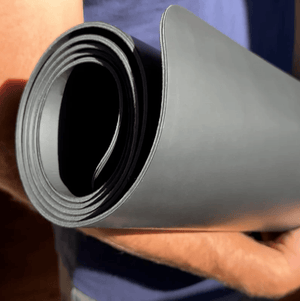 Rolled earthing yoga mat