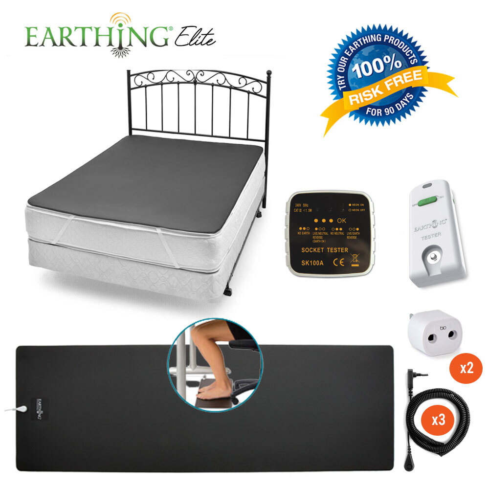 Earthing Elite Grounding Mattress Cover Kit, Queen