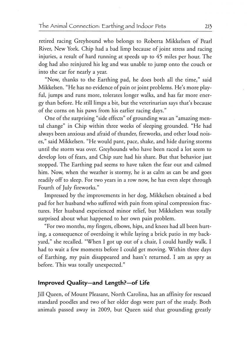 Earthing Book - Pet Excerpt 3 