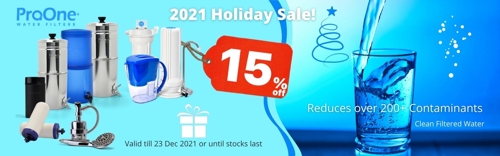 ProOne Water Filters Holiday Sale
