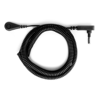 Earthing Black Coil Cord - Stretches 5.5 mtrs