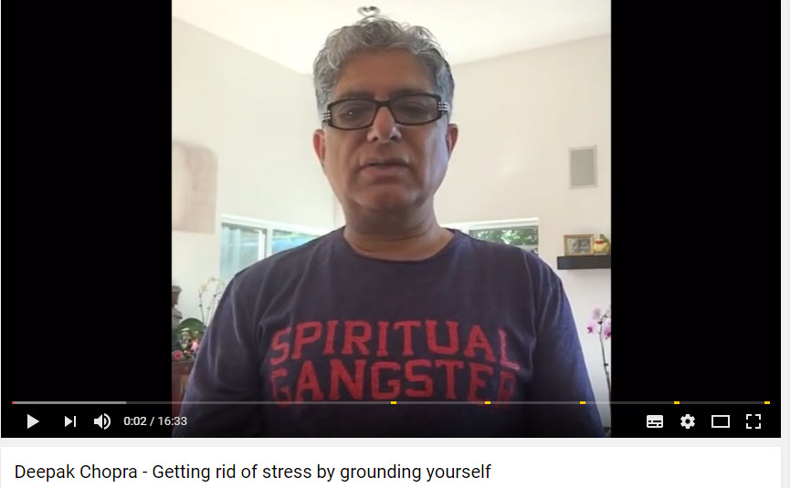 Deepak Chopra Supports Earthing