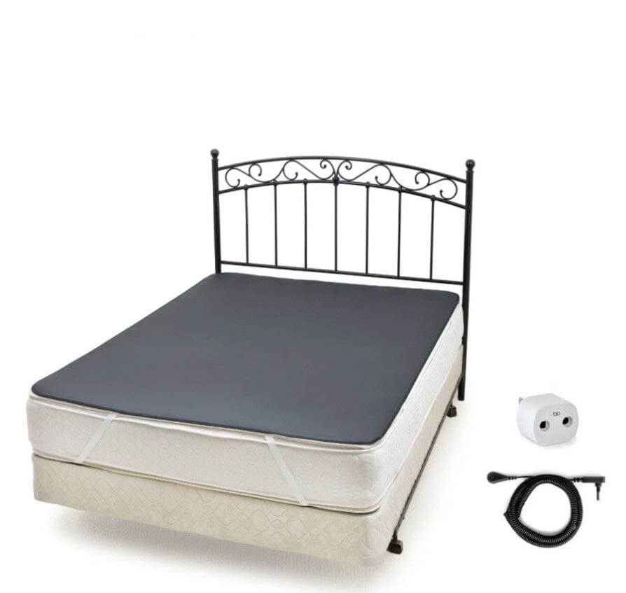 MC bed with heated mattress pad and headboard.